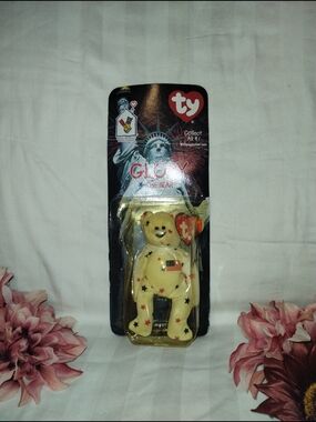 Ty Beanie Baby 'Glory the Bear' Plush - Cream with Stars